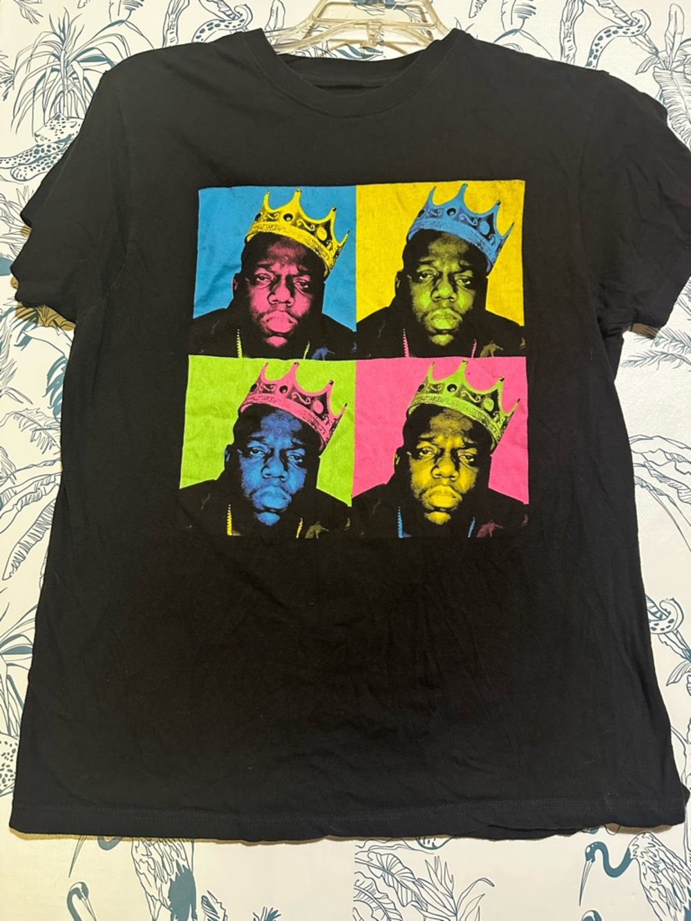 Black Men’s Graphic T‑Shirt with Multi-Color Pop Art Print